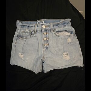 Old Navy Blue Distressed Jean Shorts